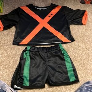Bakugo work out outfit! Shirt and shorts!
